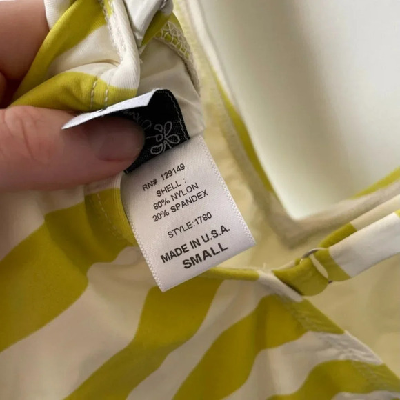 Dippin Daisys Euphoria Striped High Cut Cheeky One Piece Swimsuit Sz S - Picture 10 of 10